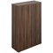 Avior Executive Medium Wooden Cupboard, 2 Shelves, 1560mm High, Walnut