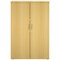 Avior Executive Medium Wooden Cupboard, 2 Shelves, 1560mm High, Oak