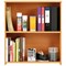 Serrion Premium Low Bookcase, 1 Shelf, 800mm High, Beech
