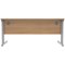 Polaris 1600mm Rectangular Desk, Silver Cantilever Leg, Beech