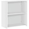 Serrion Premium Low Bookcase, 1 Shelf, 800mm High, White