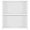 Serrion Premium Low Bookcase, 1 Shelf, 800mm High, White