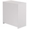 Serrion Premium Low Bookcase, 1 Shelf, 800mm High, White