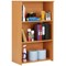 Serrion Premium Medium Bookcase, 2 Shelves, 1200mm High, Beech