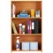 Serrion Premium Medium Bookcase, 2 Shelves, 1200mm High, Beech