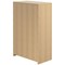 Serrion Premium Medium Bookcase, 2 Shelves, 1200mm High, Oak