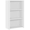 Serrion Premium Medium Bookcase, 2 Shelves, 1200mm High, White