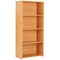 Serrion Premium Tall Bookcase, 3 Shelves, 1600mm High, Beech