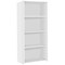 Serrion Premium Tall Bookcase, 3 Shelves, 1600mm High, White Serrion Premium Tall Bookcase, 3 Shelves, 1600mm High, White