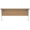 Polaris 1600mm Rectangular Desk, White Cantilever Leg, Beech