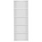 Serrion Premium Extra Tall Bookcase, 4 Shelves, 2000mm High, White