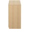 Serrion Premium Low Wooden Cupboard, 1 Shelf, 800mm High, Oak