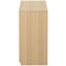 Serrion Premium Low Wooden Cupboard, 1 Shelf, 800mm High, Oak