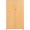 Serrion Premium Medium Wooden Cupboard, 2 Shelves, 1200mm High, Beech