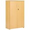 Serrion Premium Medium Wooden Cupboard, 2 Shelves, 1200mm High, Oak