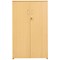 Serrion Premium Medium Wooden Cupboard, 2 Shelves, 1200mm High, Oak