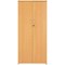 Serrion Premium Tall Wooden Cupboard, 2 Shelves, 1600mm High, Beech