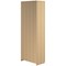 Serrion Premium Extra Tall Wooden Cupboard, 4 Shelves, 2000mm High, Oak