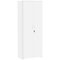 Serrion Premium Extra Tall Wooden Cupboard, 4 Shelves, 2000mm High, White