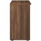 Jemini Low Wooden Bookcase, 1 Shelf, 800mm High, Walnut