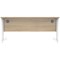 Polaris 1600mm Rectangular Desk, White Cantilever Leg, Oak