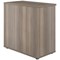 Jemini Low Bookcase, 1 Shelf, 800mm High, Grey Oak