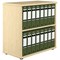 Jemini Bookcase 800x450x800mm Maple