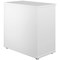 Jemini Low Bookcase, 1 Shelf, 800mm High, White