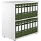 Jemini Low Bookcase, 1 Shelf, 800mm High, White