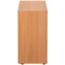 Jemini Low Wooden Cupboard, 1 Shelf, 800mm High, Beech