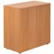 Jemini Low Wooden Cupboard, 1 Shelf, 800mm High, Beech