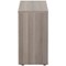 Jemini Low Wooden Cupboard, 1 Shelf, 800mm High, Grey Oak