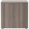 Jemini Low Wooden Cupboard, 1 Shelf, 800mm High, Grey Oak