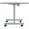 Jemini Rectangular Tilting Table 1200x700x730mm Grey Oak/Silver