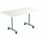 Jemini Rectangular Tilting Table 1200x800x730mm White/Silver