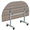 Jemini Semi-circular Tilt Table, 1400mm, Grey Oak
