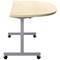 Jemini D-End Tilt Table 1400x700x720mm Maple/Silver