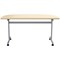 Jemini D-End Tilt Table 1400x700x720mm Maple/Silver