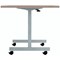 Jemini Rectangular Tilting Table 1600x700x730mm Grey Oak/Silver