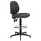 Jemini Medium Back High Rise Operator Chair, Fixed Draughtsman, Charcoal