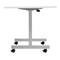 Jemini D-End Tilt Table 1400x700x720mm White/Silver