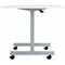 Jemini Rectangular Tilting Table 1200x700x730mm White/Silver