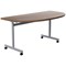 Jemini D-End Tilt Table 1600x800x720mm Dark Walnut/Silver