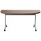 Jemini Semi-circular Tilt Table, 1600mm, Walnut