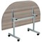 Jemini Semi-circular Tilt Table, 1600mm, Grey Oak Jemini Semi-circular Tilt Table, 1600mm, Grey Oak