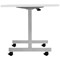 Jemini D-End Tilt Table 1600x800x720mm White/Silver