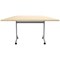 Jemini Trap Tilt Table 1600x800x720mm Maple/Silver