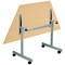 Jemini Trap Tilt Table 1600x800x720mm Nova Oak/Silver