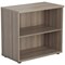 Jemini Desk High Bookcase, 1 Shelf, 730mm High, Grey Oak