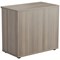 Jemini Desk High Bookcase, 1 Shelf, 730mm High, Grey Oak